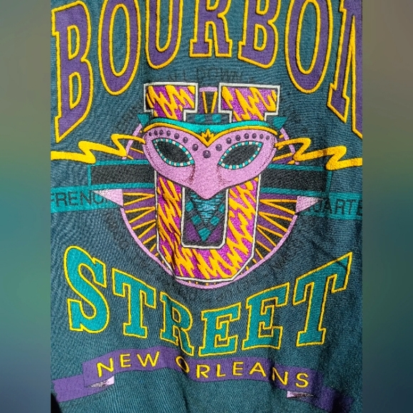 Vintage Bourbon Street N.O Hanes Tshirt - Picture 3 of 3